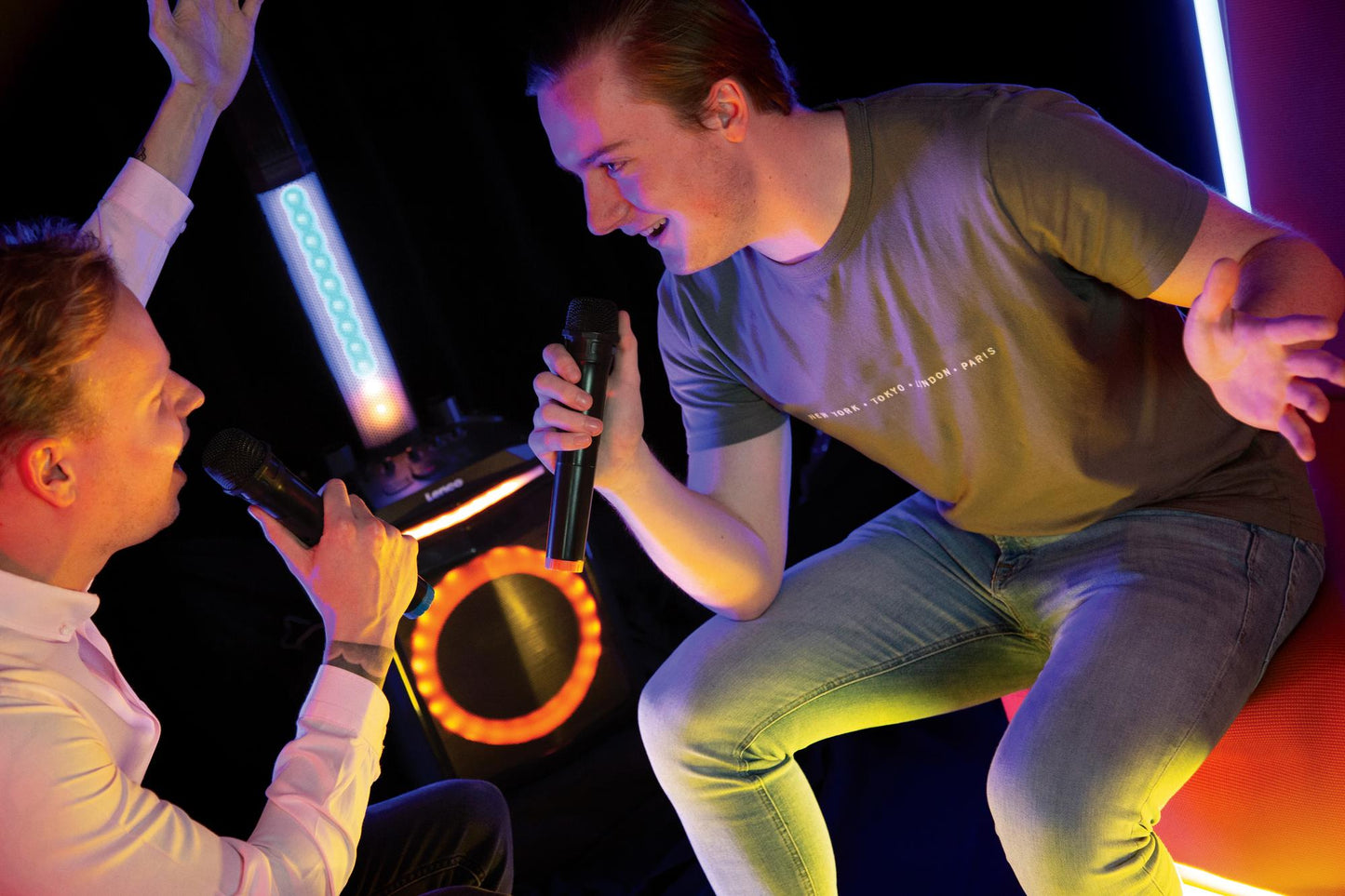 Party Speaker with Bluetooth, 120W RMS, LED Lights