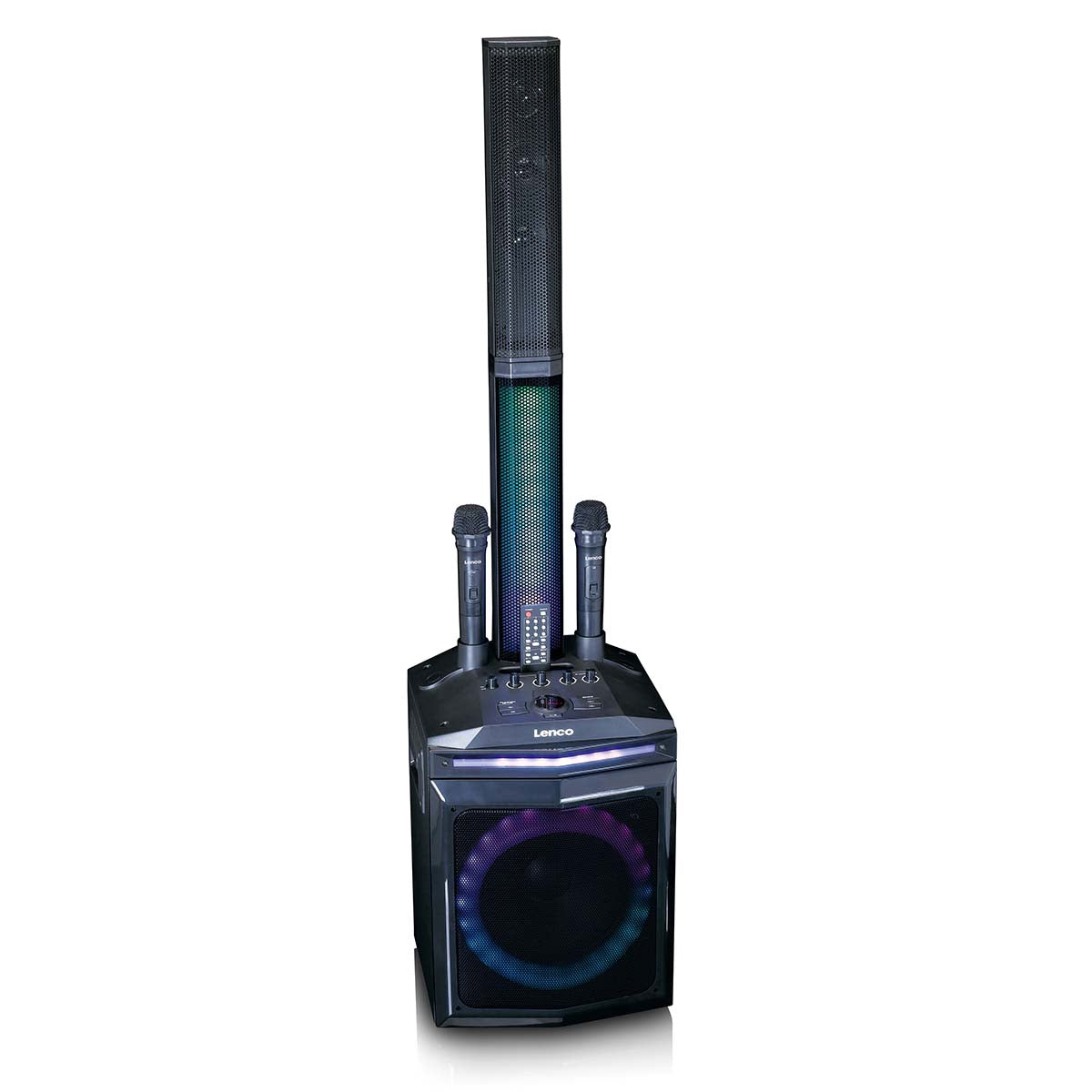 Party Speaker with Bluetooth, 120W RMS, LED Lights