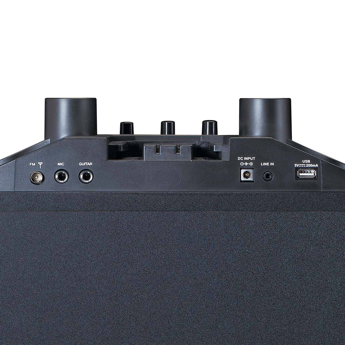 Party Speaker with Bluetooth, 120W RMS, LED Lights