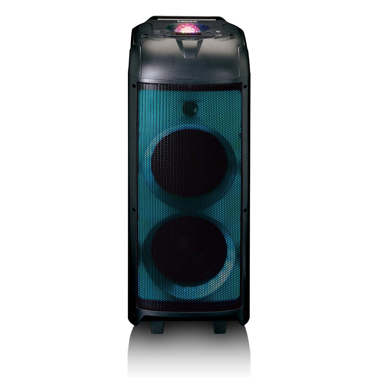 Party Speaker with LED Lights & Disco Ball, 150W RMS