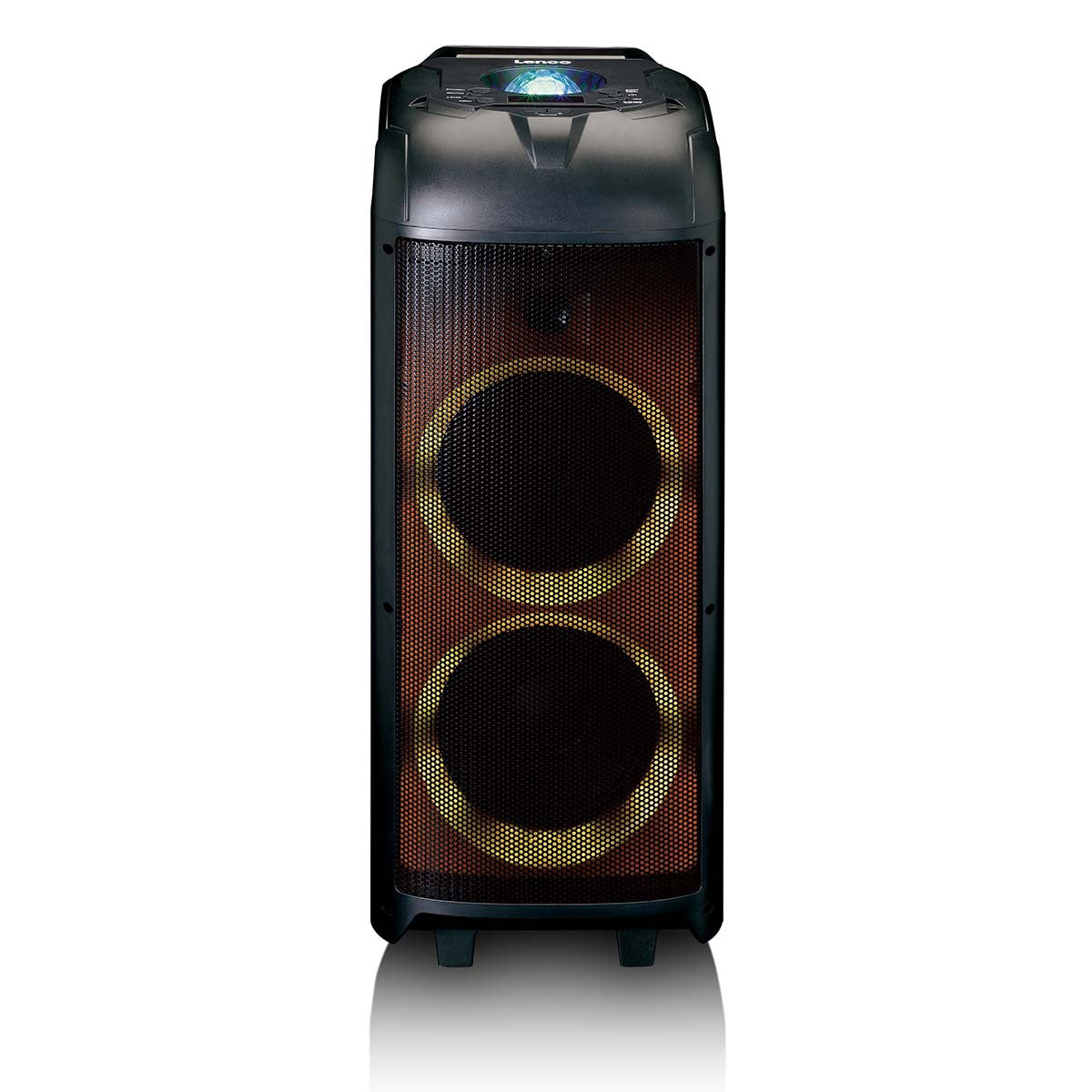 Party Speaker with LED Lights & Disco Ball, 150W RMS