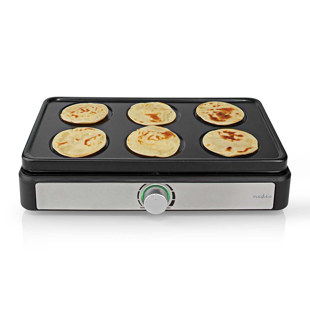 Party Wok Set | Grill | 6 Persons | Spatula | Temperature setting | Non-stick coating | Rectangle