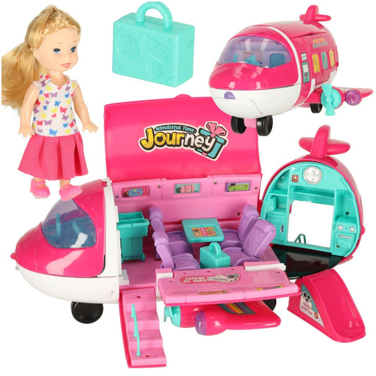Passenger Doll Plane with 2-in-1 Folding Accessories