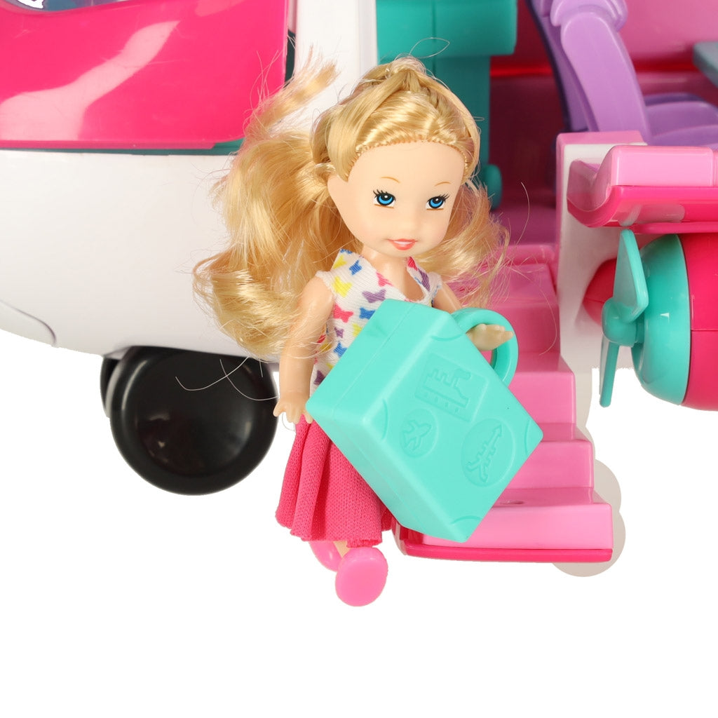 Passenger Doll Plane with 2-in-1 Folding Accessories