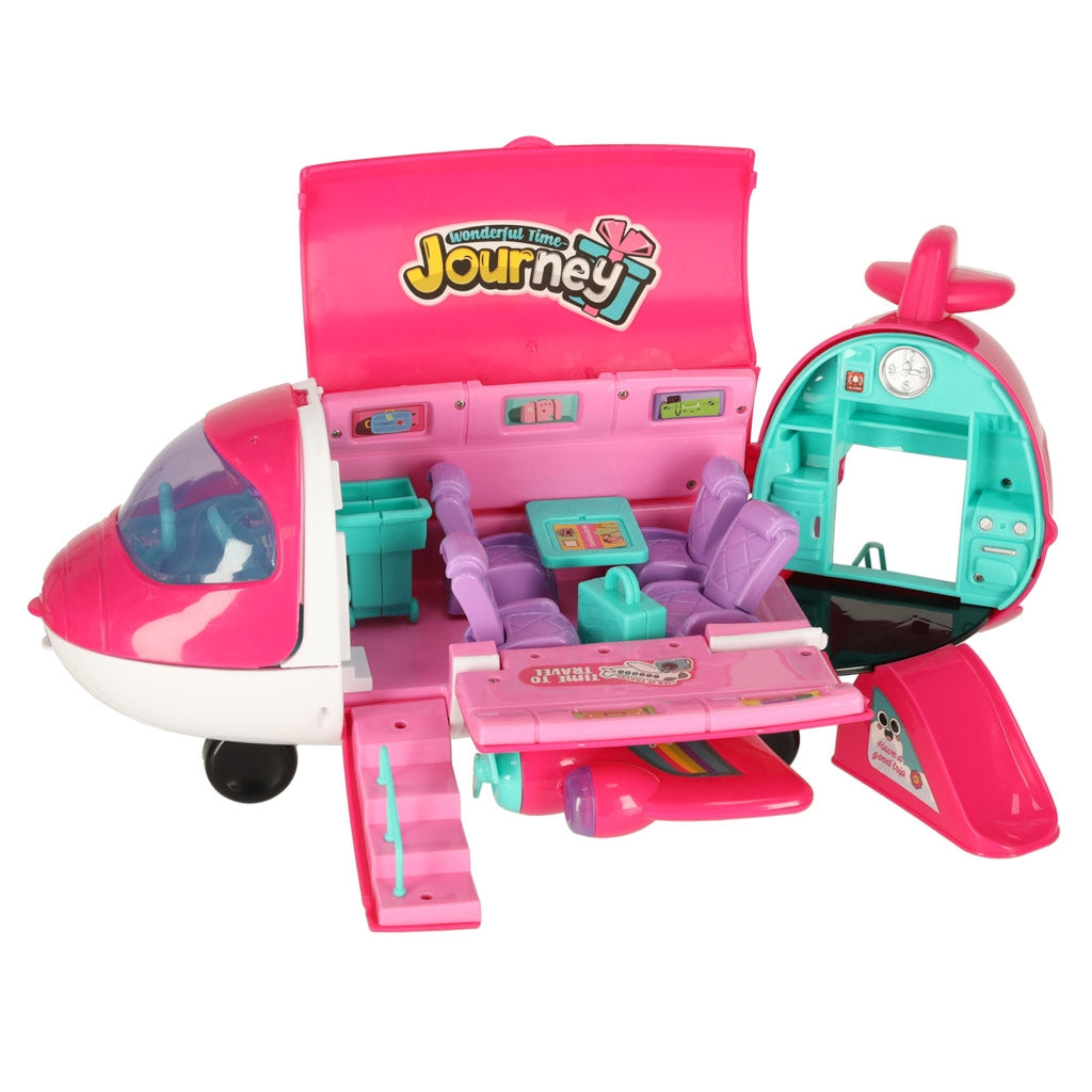 Passenger Doll Plane with 2-in-1 Folding Accessories
