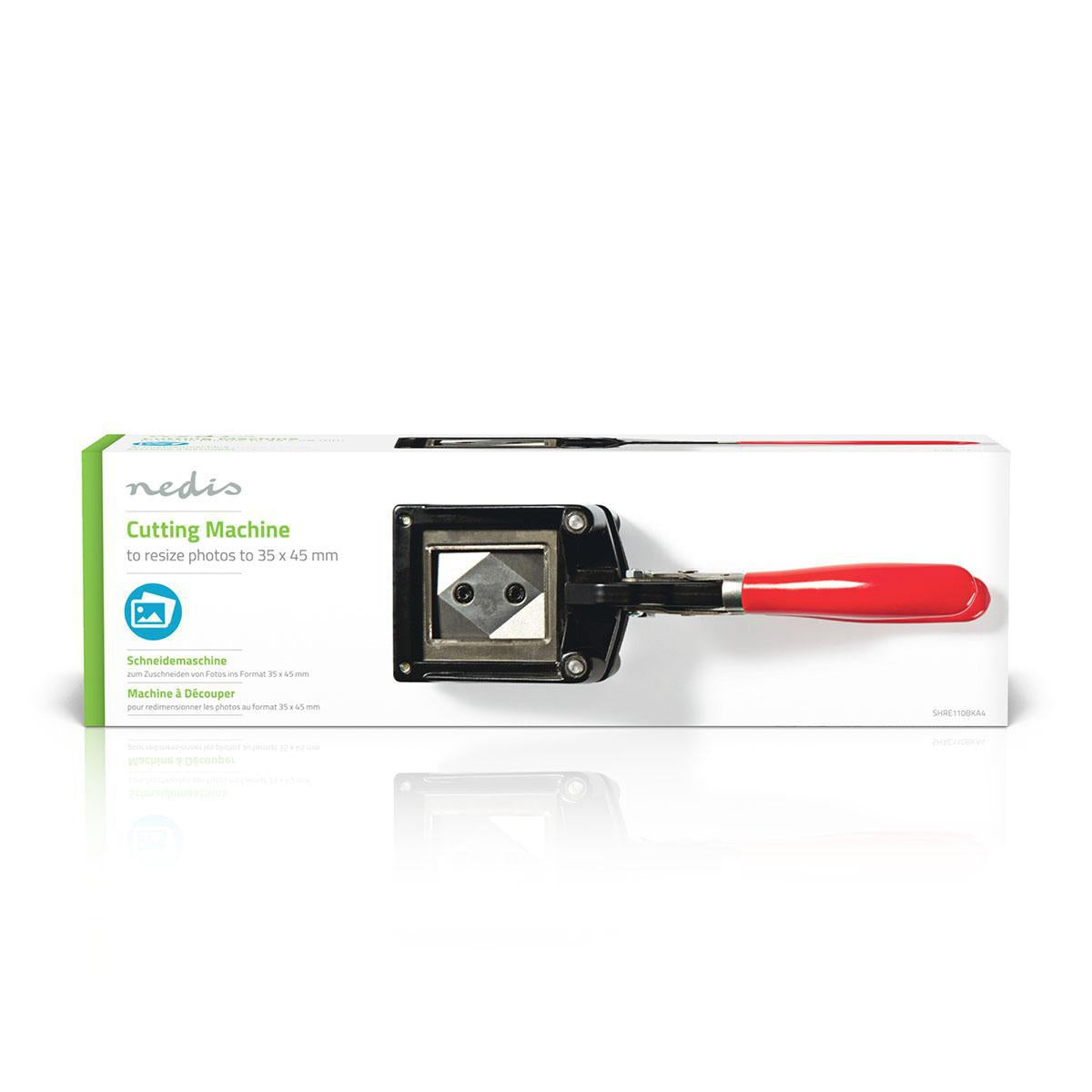Passport photo cutter | 35 x 45 mm | Metal | Red / Black
