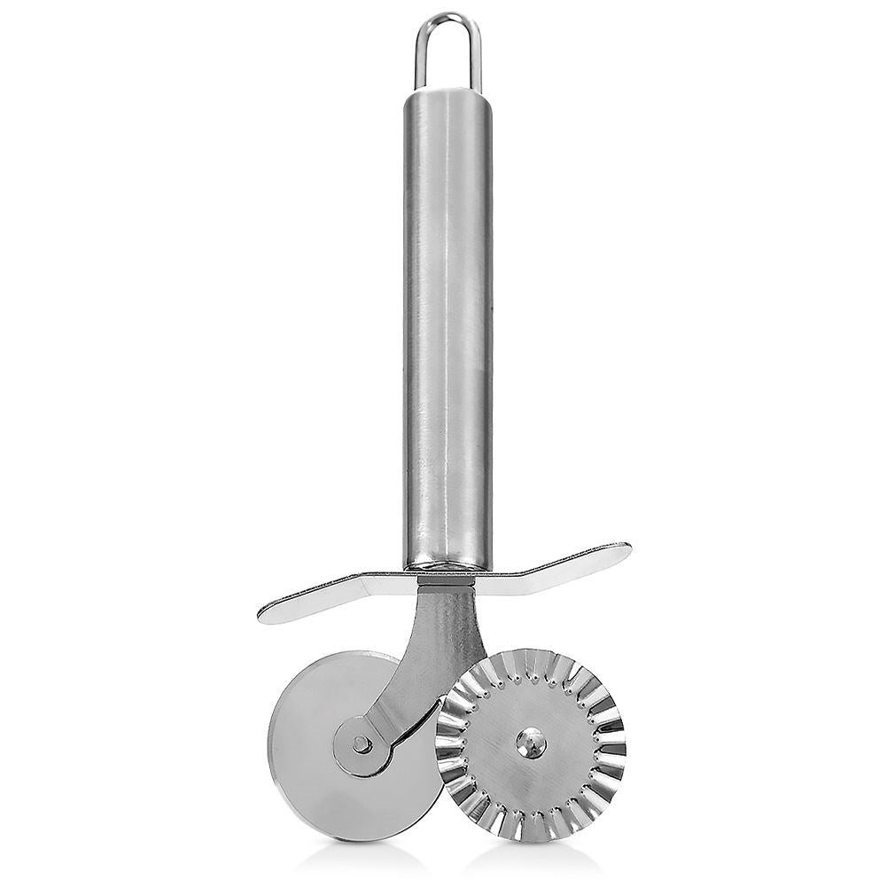 Pasta and Ravioli Tools with Smooth and Waffled Steel Blades