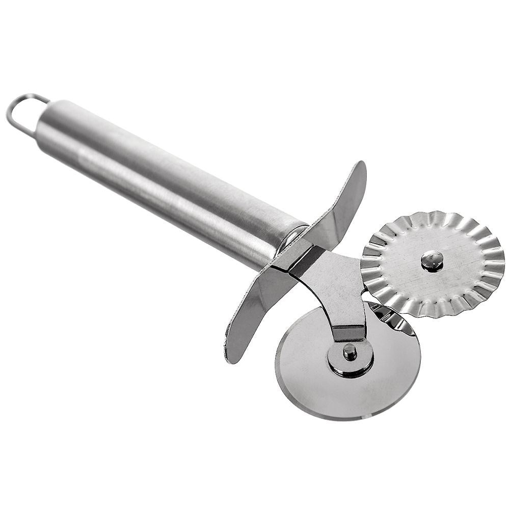 Pasta and Ravioli Tools with Smooth and Waffled Steel Blades