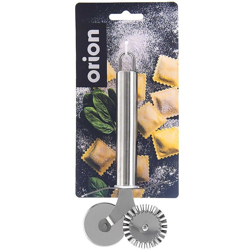 Pasta and Ravioli Tools with Smooth and Waffled Steel Blades
