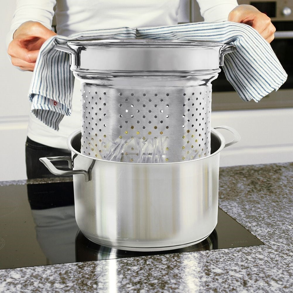 Pasta insert in stainless steel for 20 cm pans