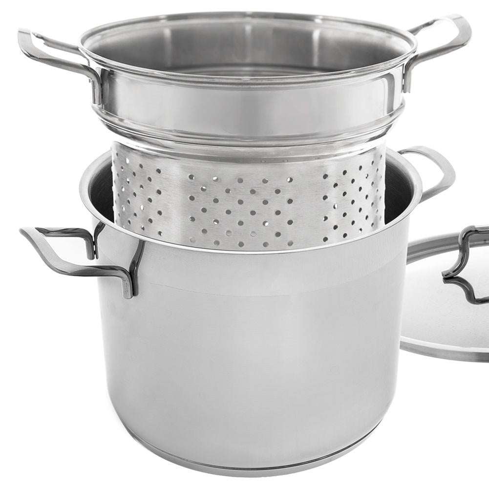 Pasta insert in stainless steel for 20 cm pans