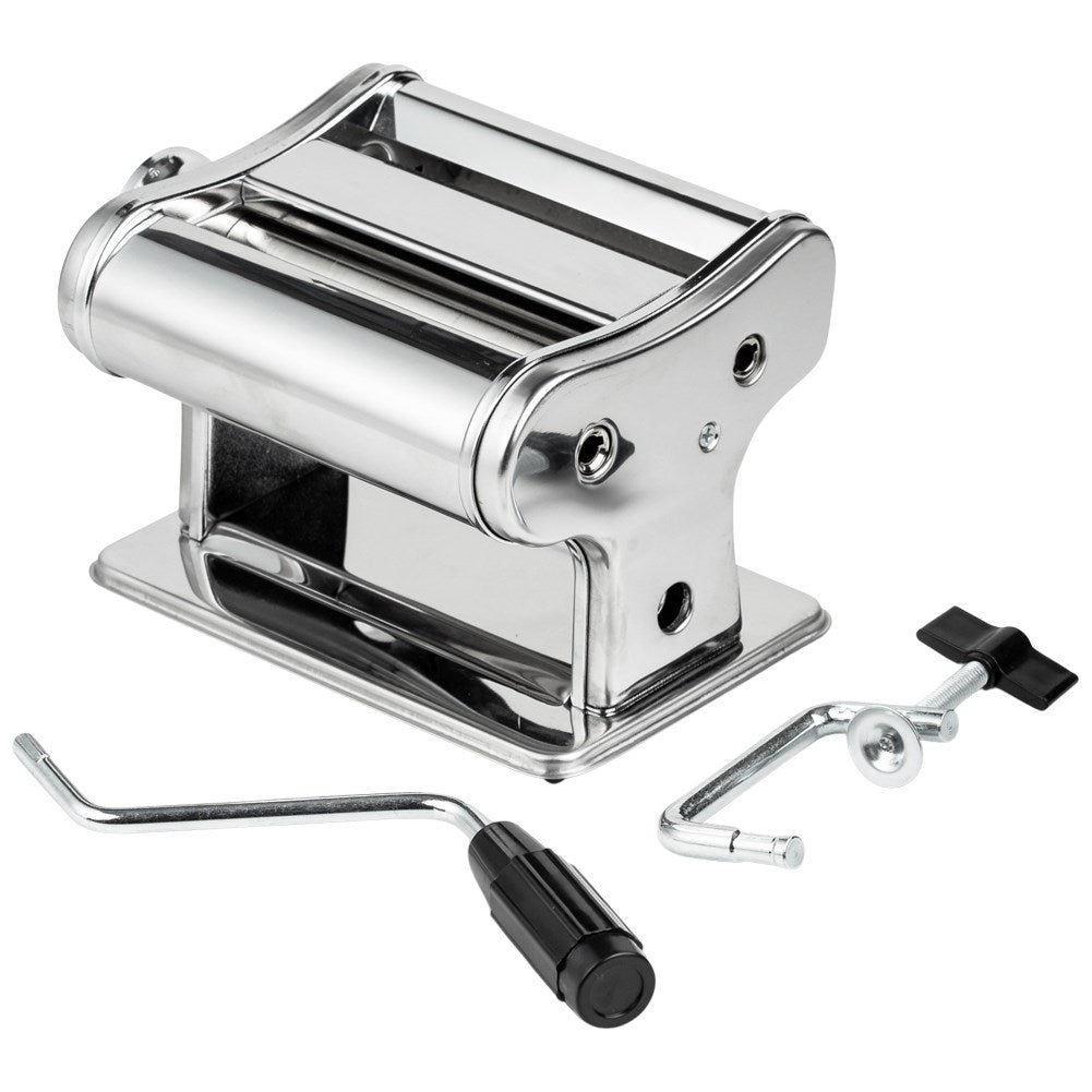 Pasta machine for rolling and cutting homemade pasta