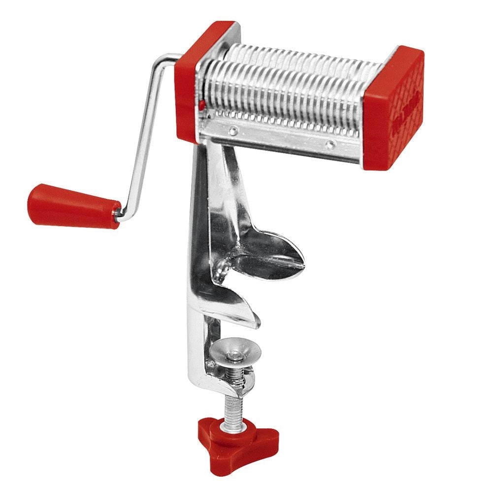 Pasta machine for thin 1 mm pasta strands, max 6 cm dough