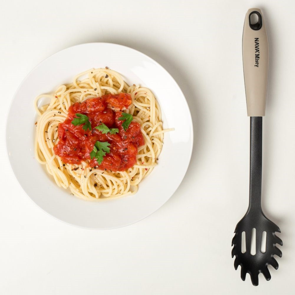 Pasta spoon: Durable, heat-resistant thermoplastic for serving