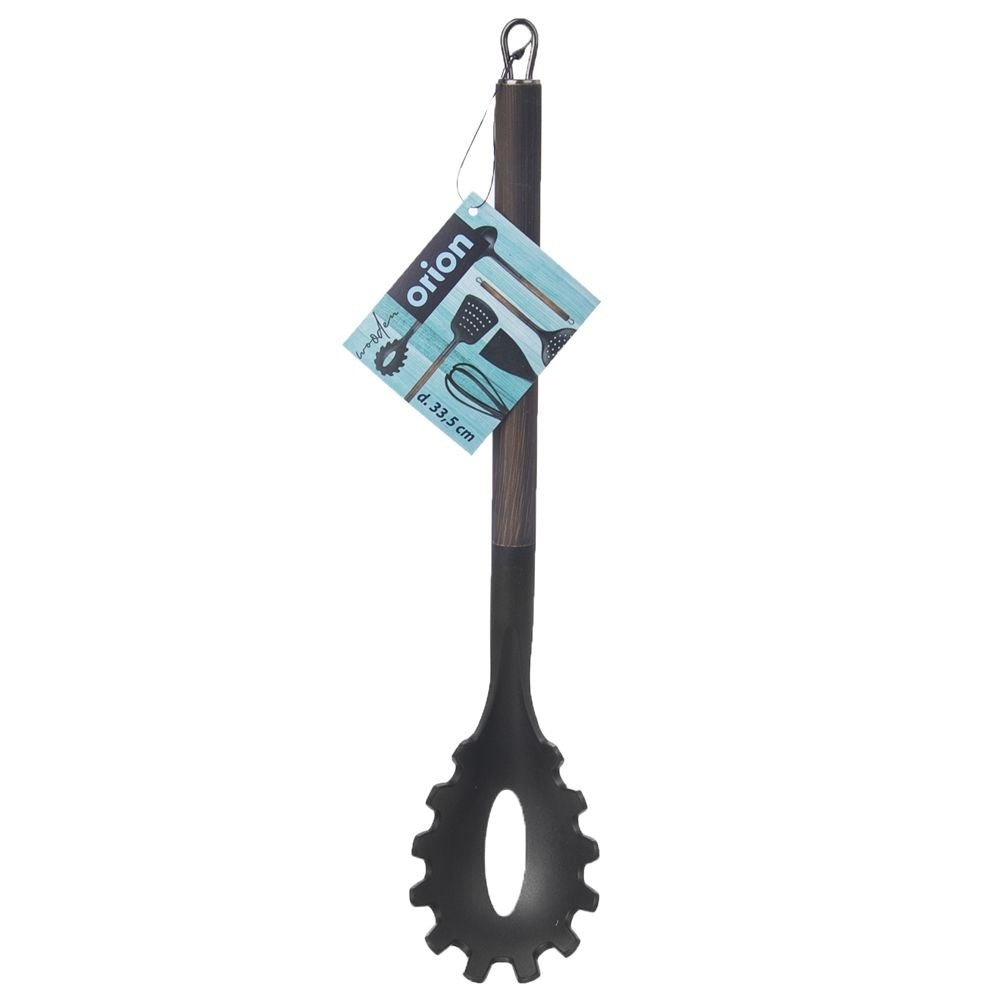 Pasta spoon in safe thermoplastic for easy serving of spaghetti