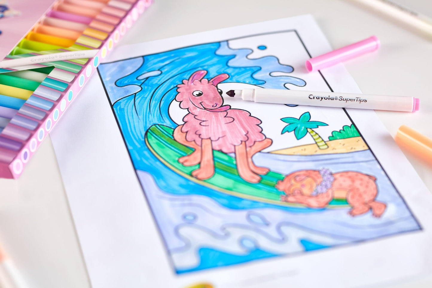 Pastel Supertips Markers, 20 Washable Colors for Kids