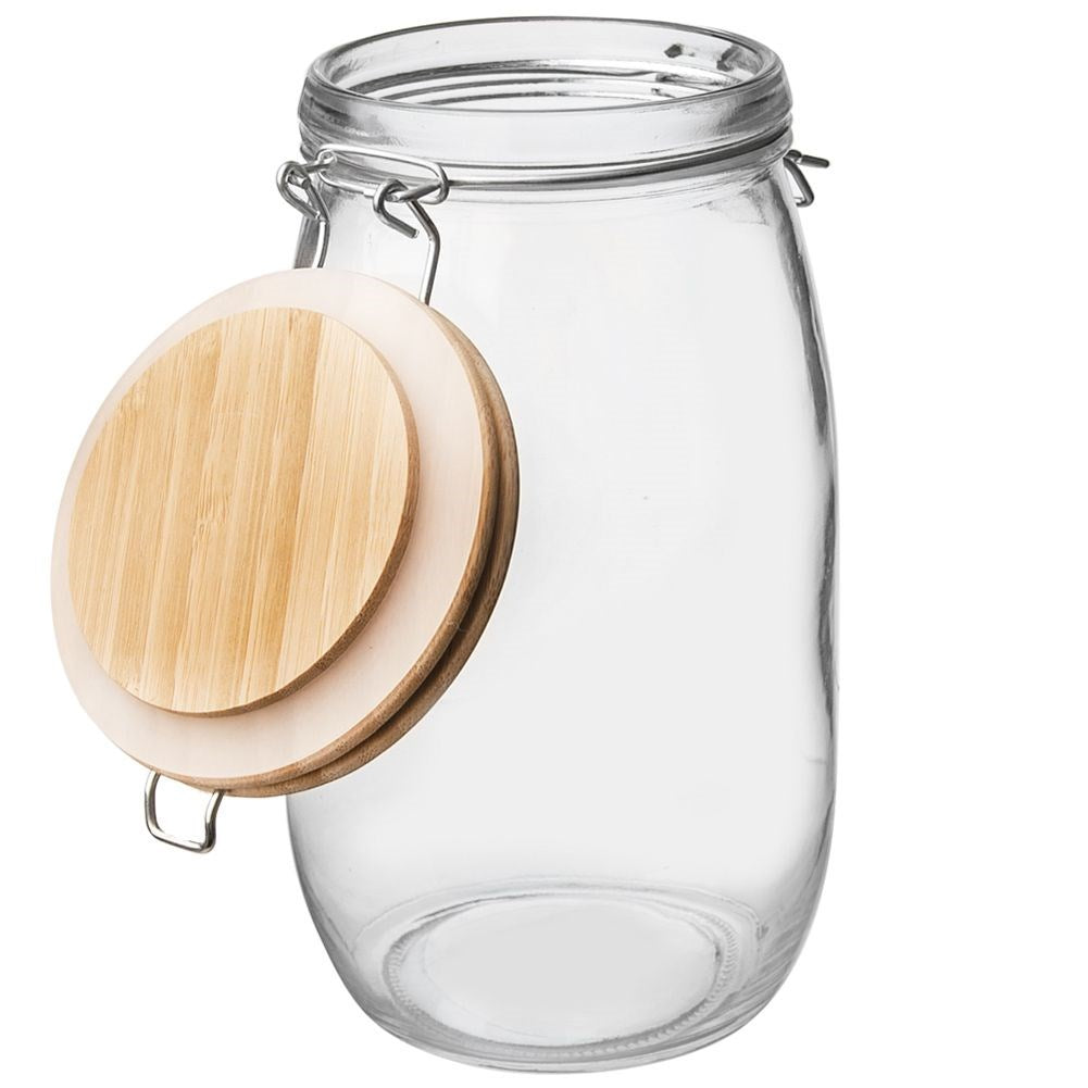 Patent glass jar with clip 2.3 l
