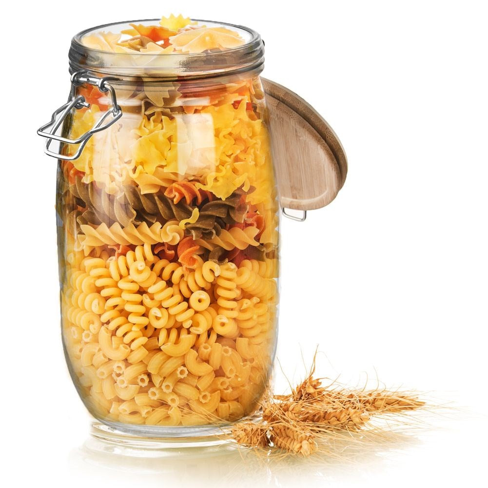 Patent glass jar with clip 2.3 l