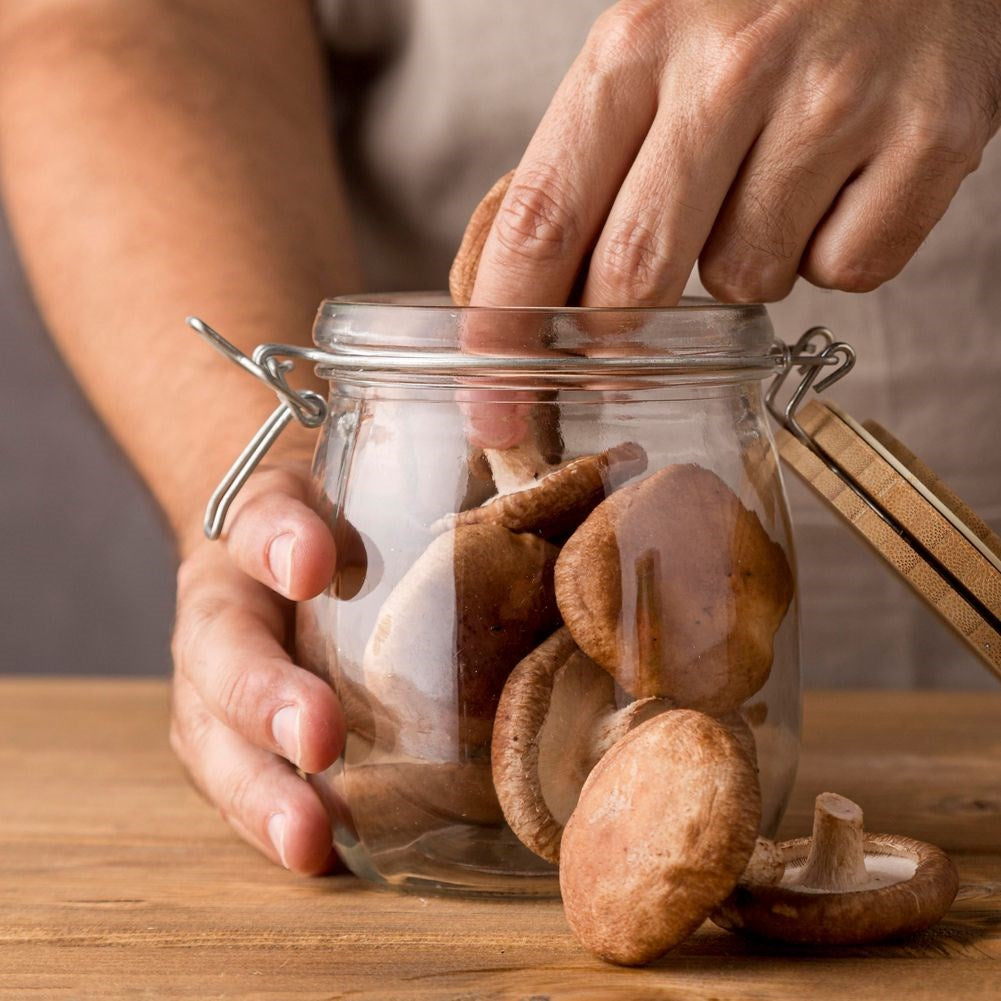 Patent glass jar with clip 2.3 l