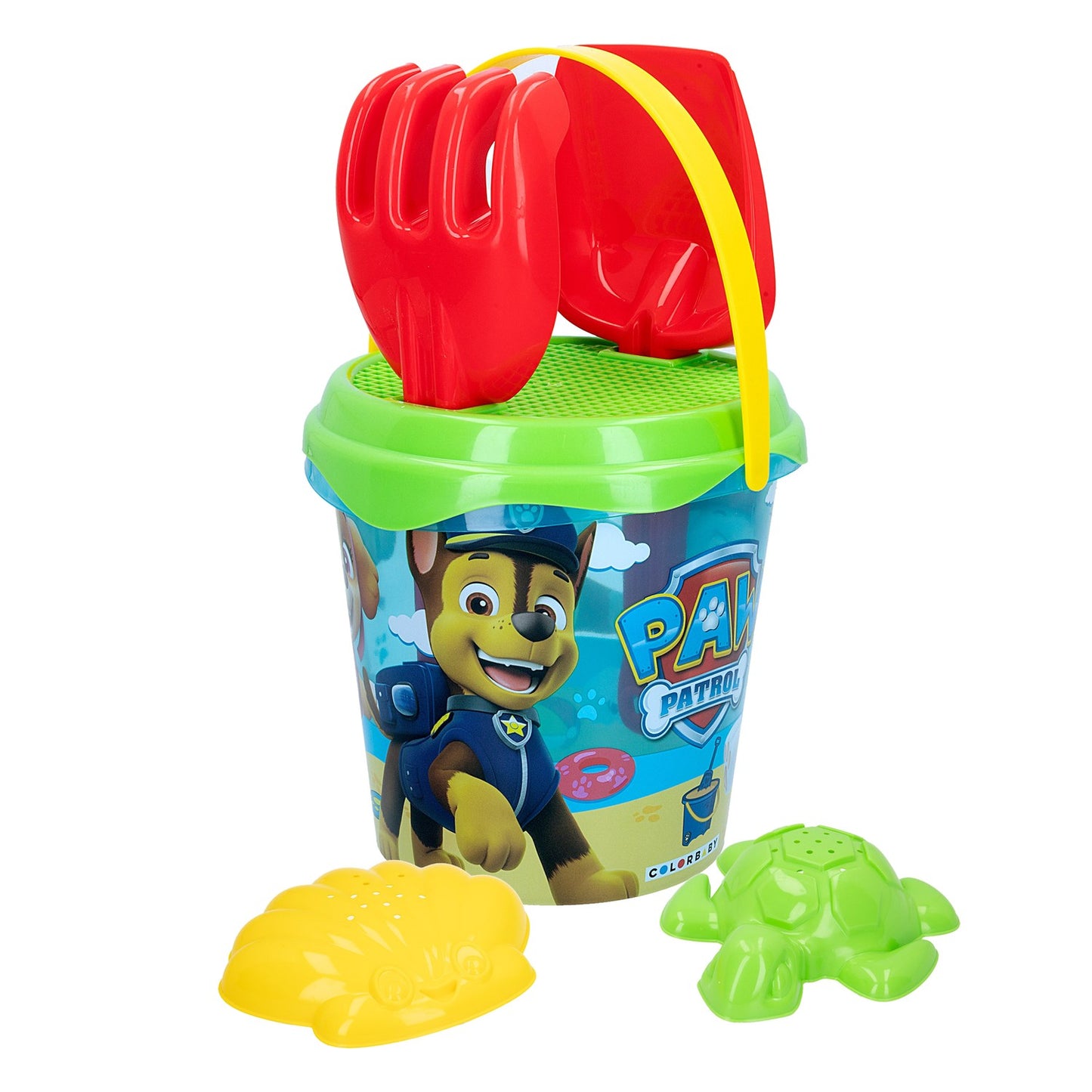 Paw Patrol Beach Toy Set, 18cm Bucket, 6 Pieces