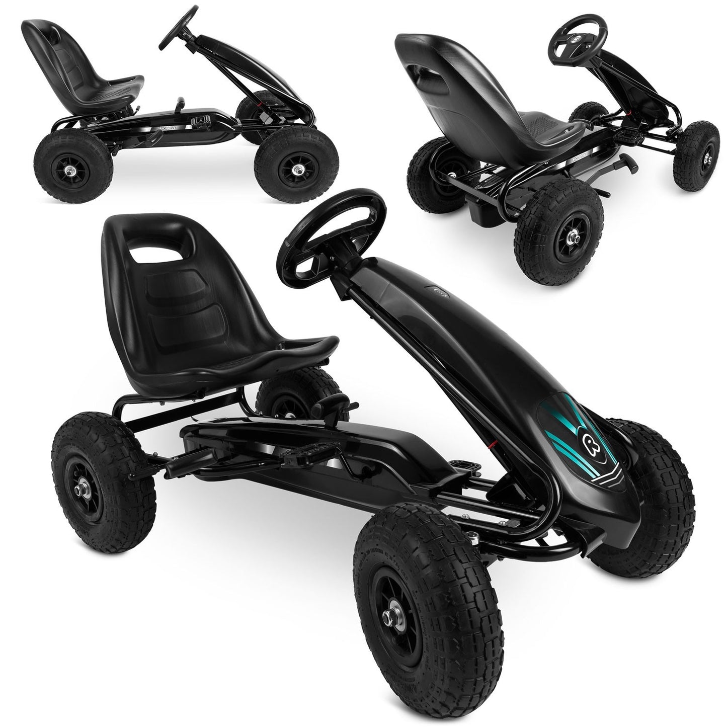 Pedal go-kart for children RK-590 black