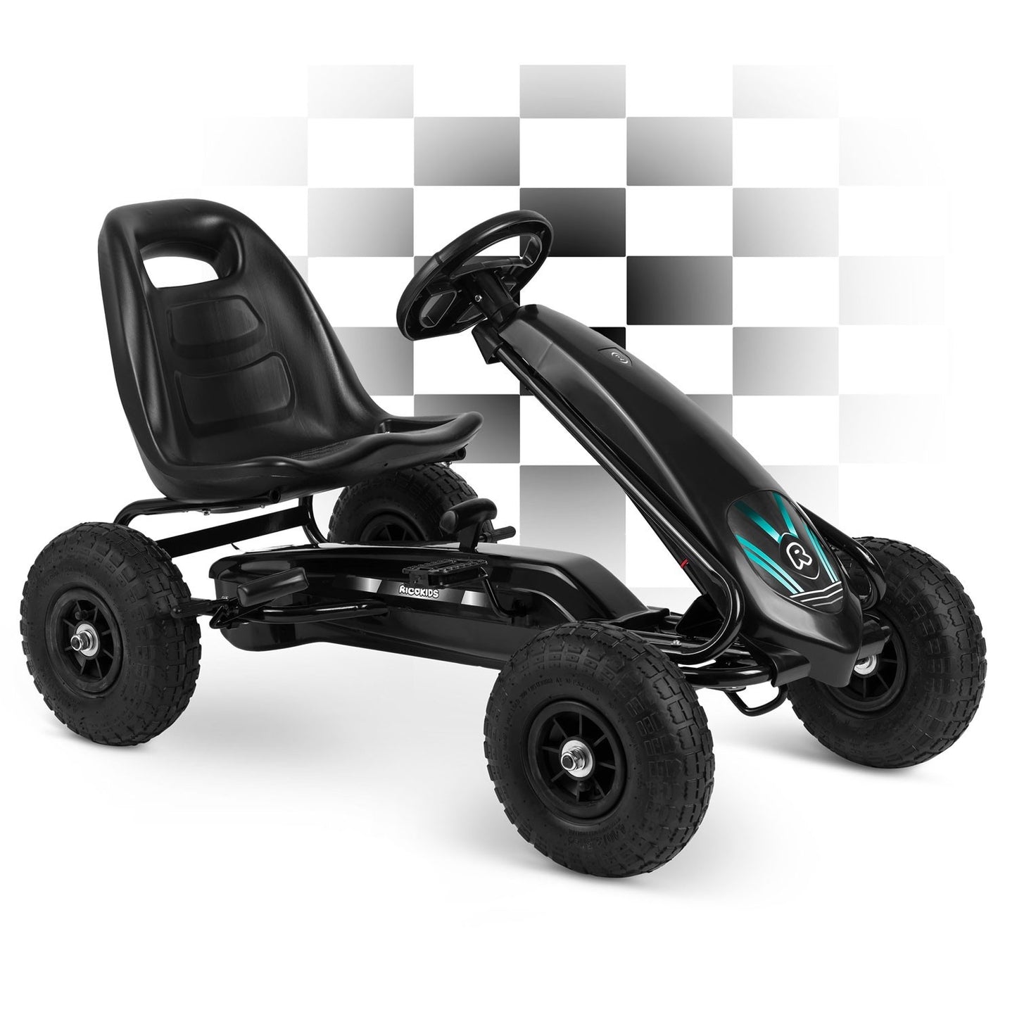 Pedal go-kart for children RK-590 black