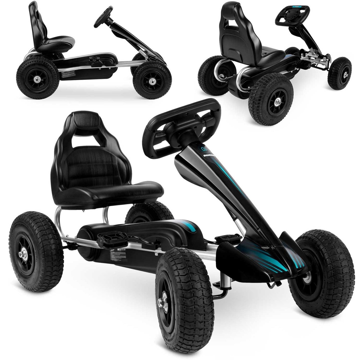 Pedal go-kart for children RK-591 black