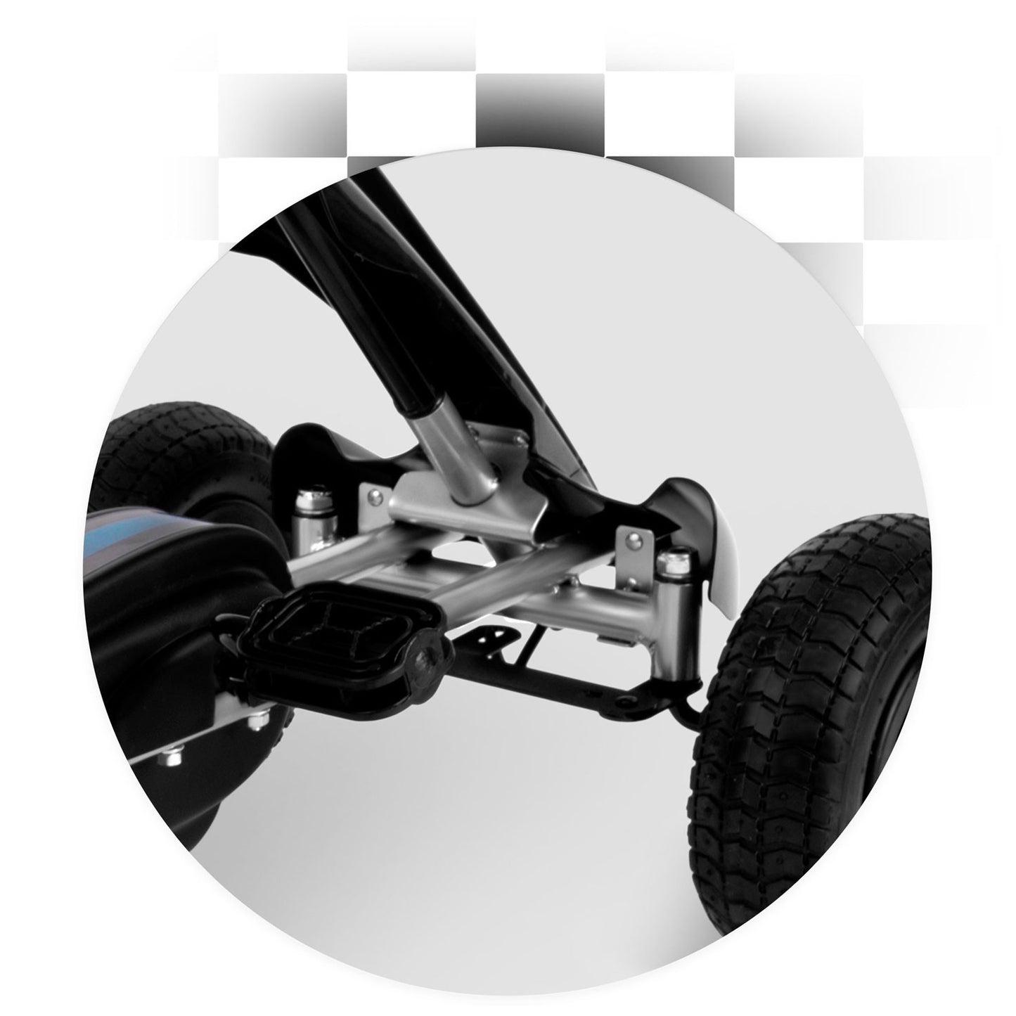 Pedal go-kart for children RK-591 black