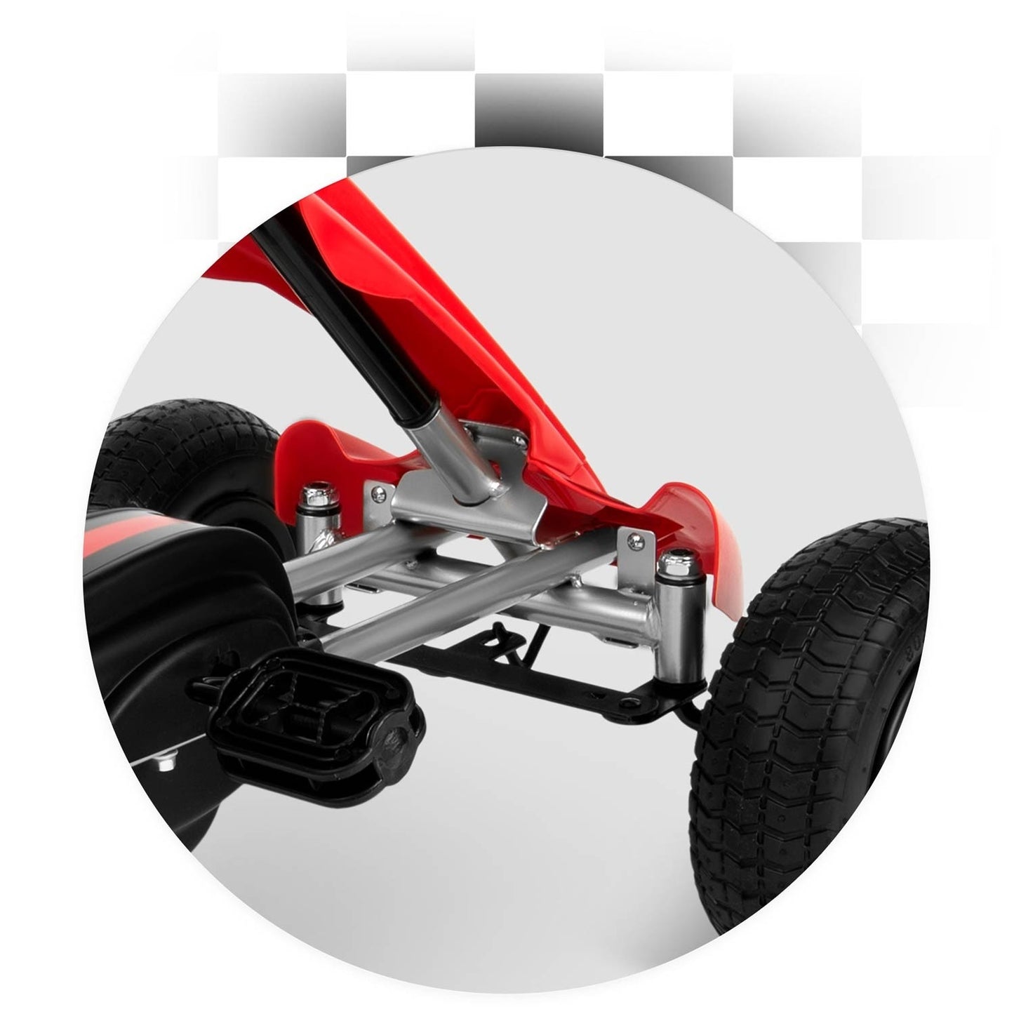Pedal go-kart for children RK-591 red