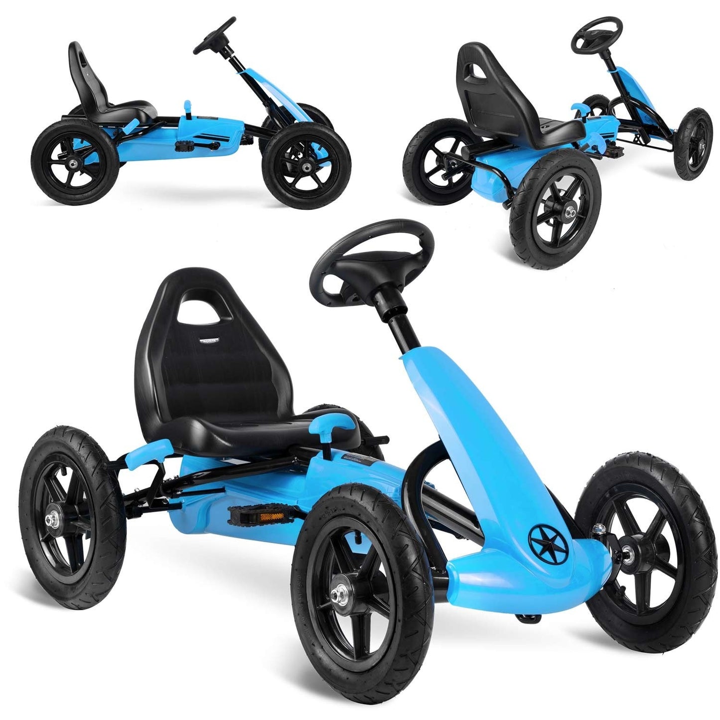Pedal go-kart for children RK-592 blue