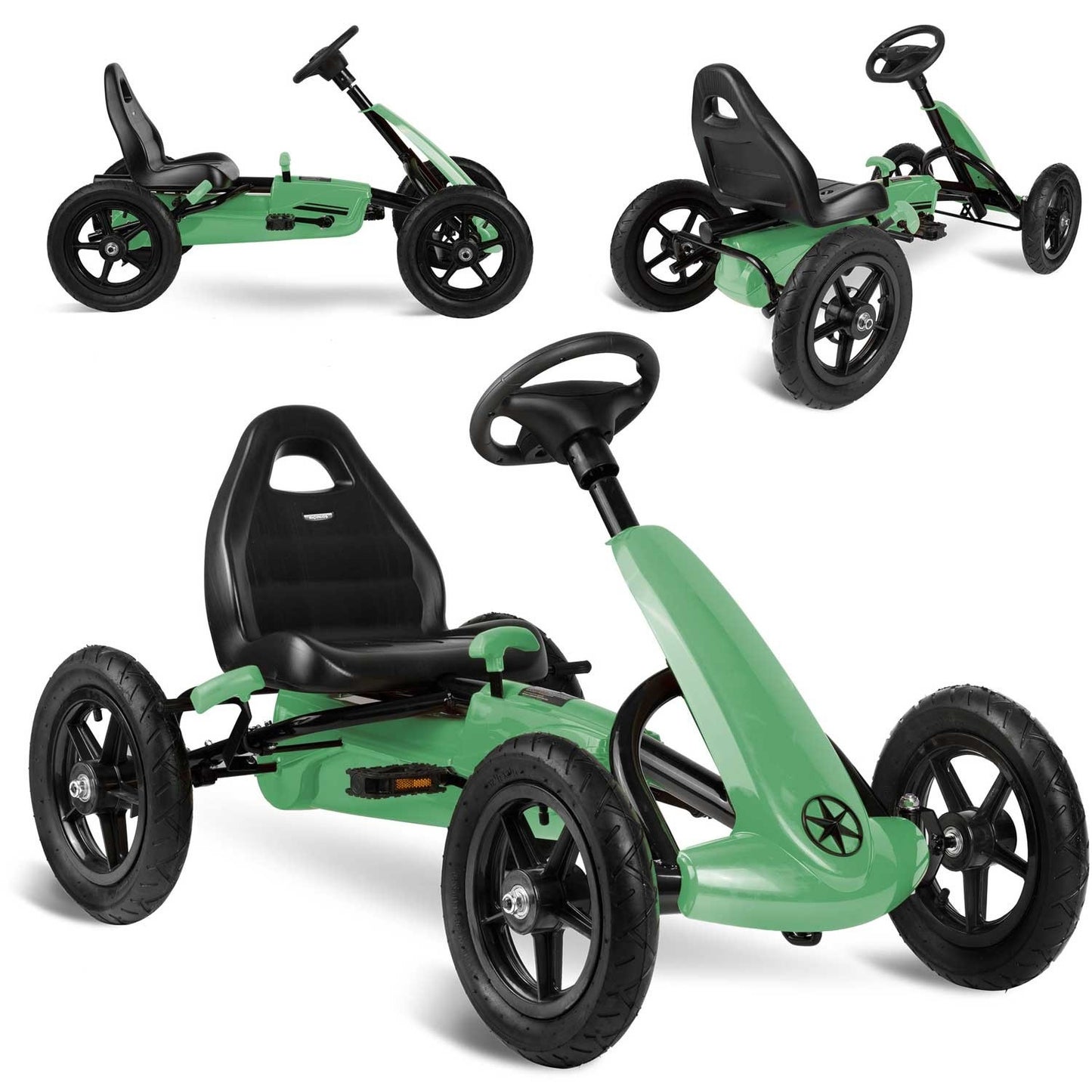 Pedal go-kart for children RK-592 green