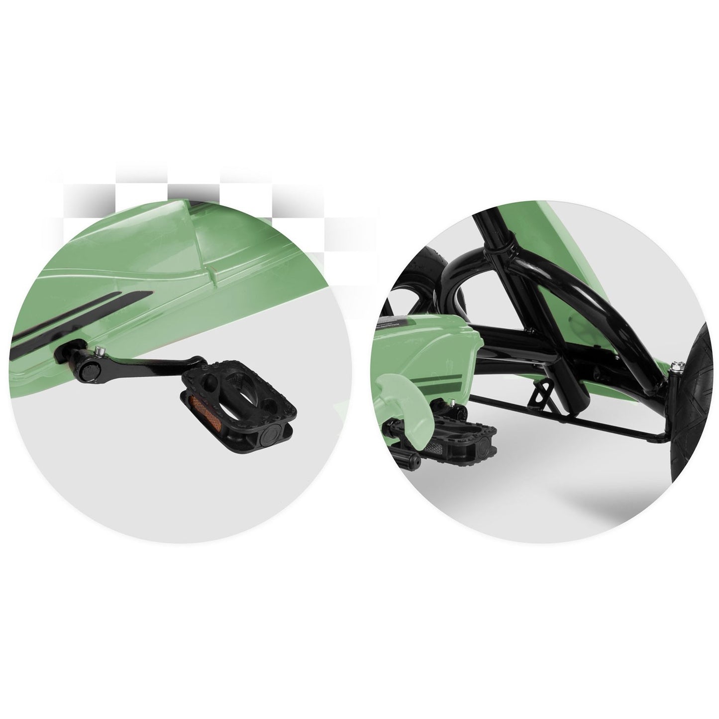 Pedal go-kart for children RK-592 green