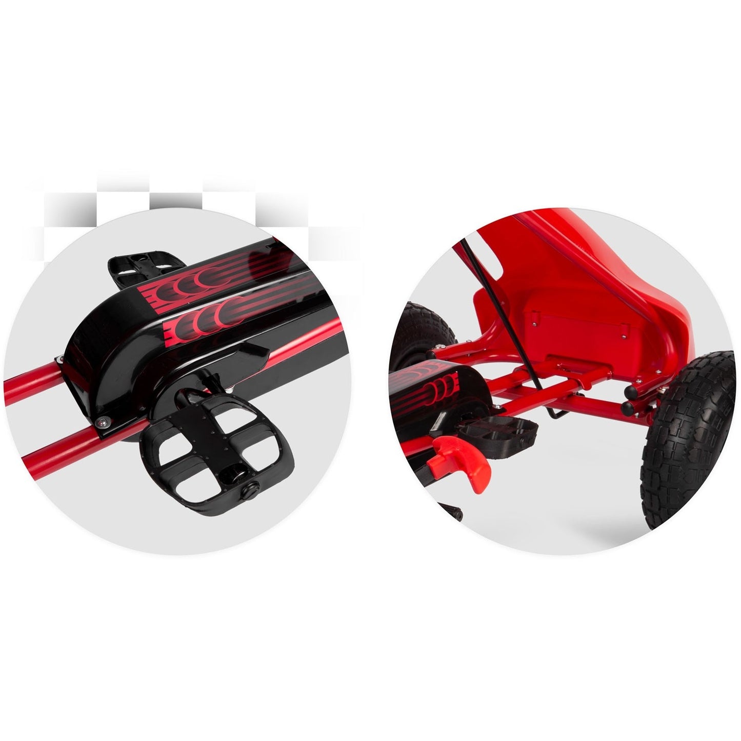 Pedal go-kart for children RK-593 red