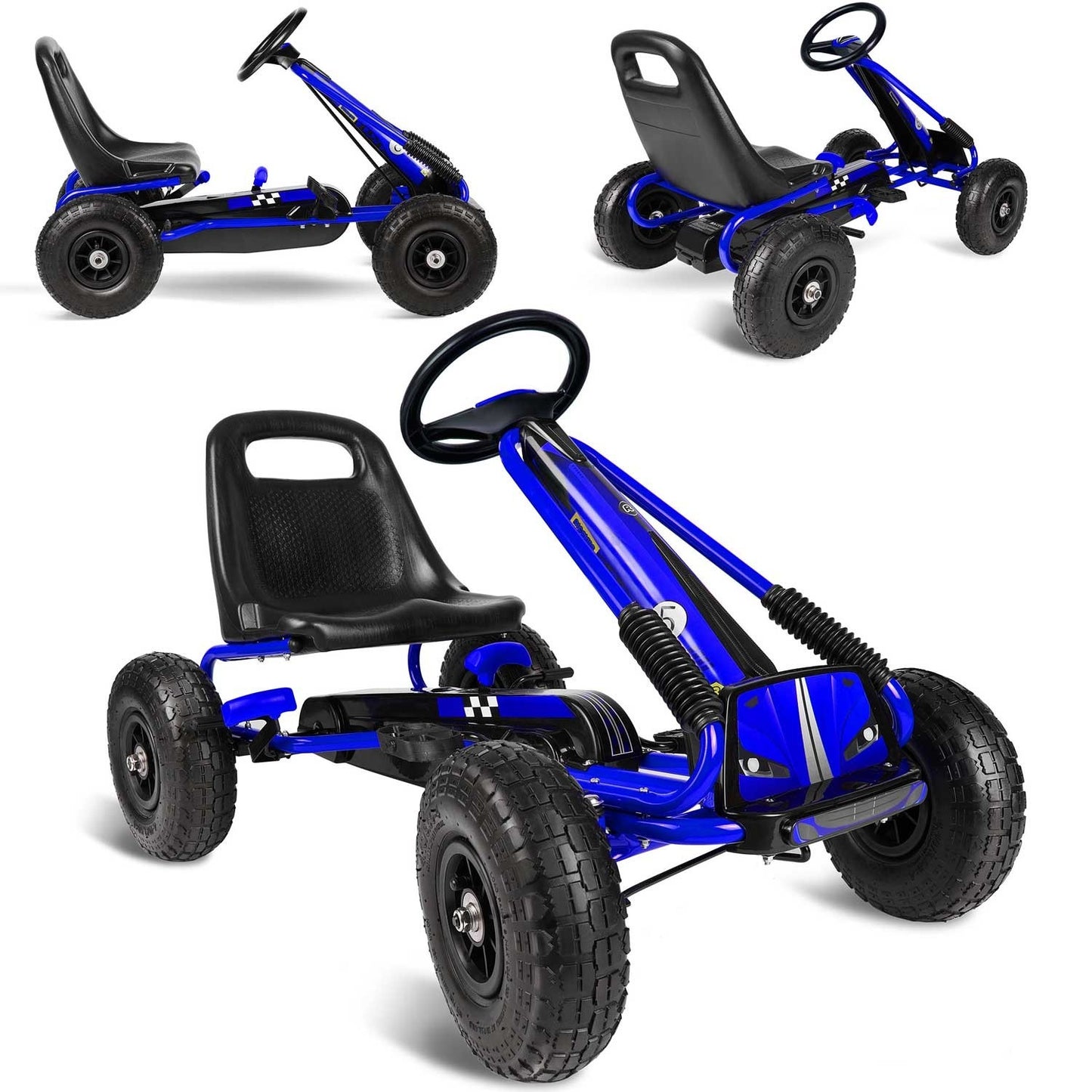 Pedal go-kart for children RK-594 blue