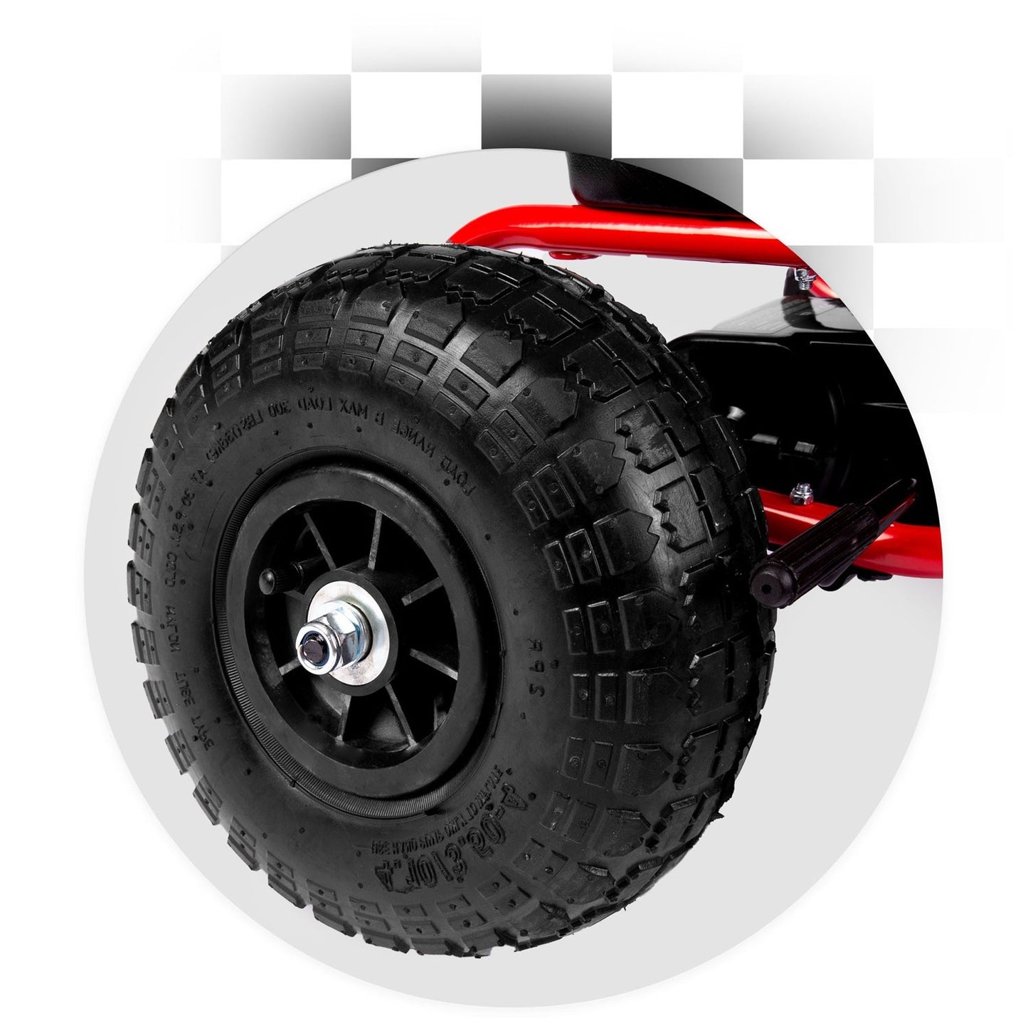 Pedal go-kart for children RK-594 red