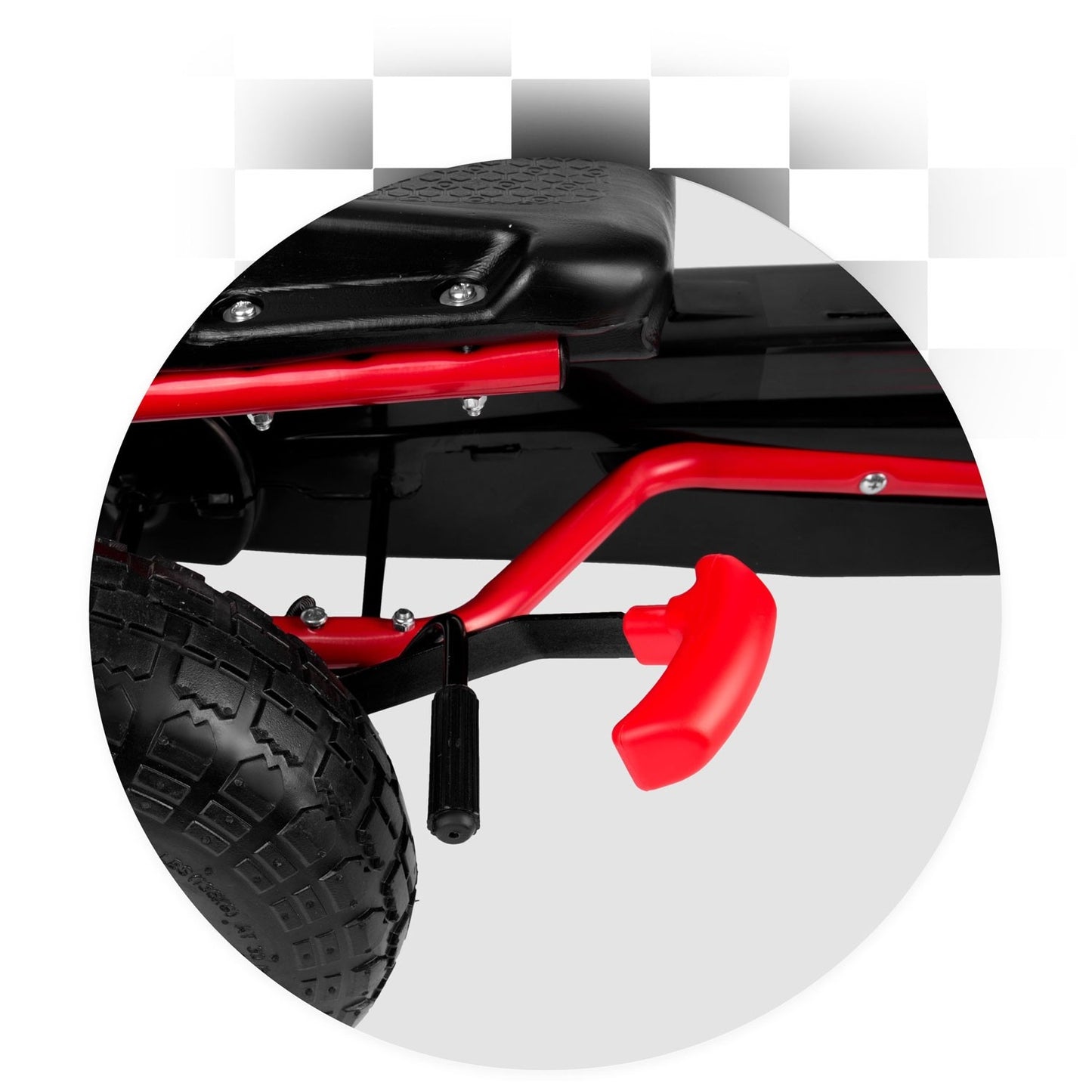 Pedal go-kart for children RK-594 red