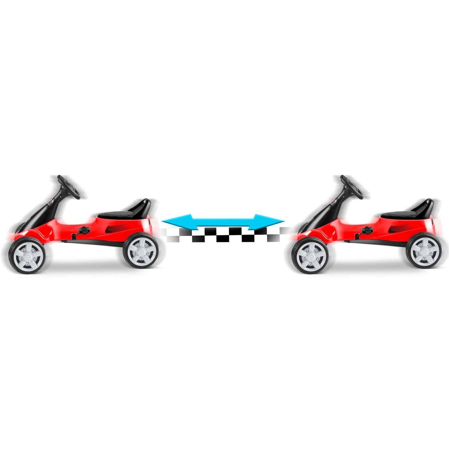 Pedal go-kart for children RK-595 red
