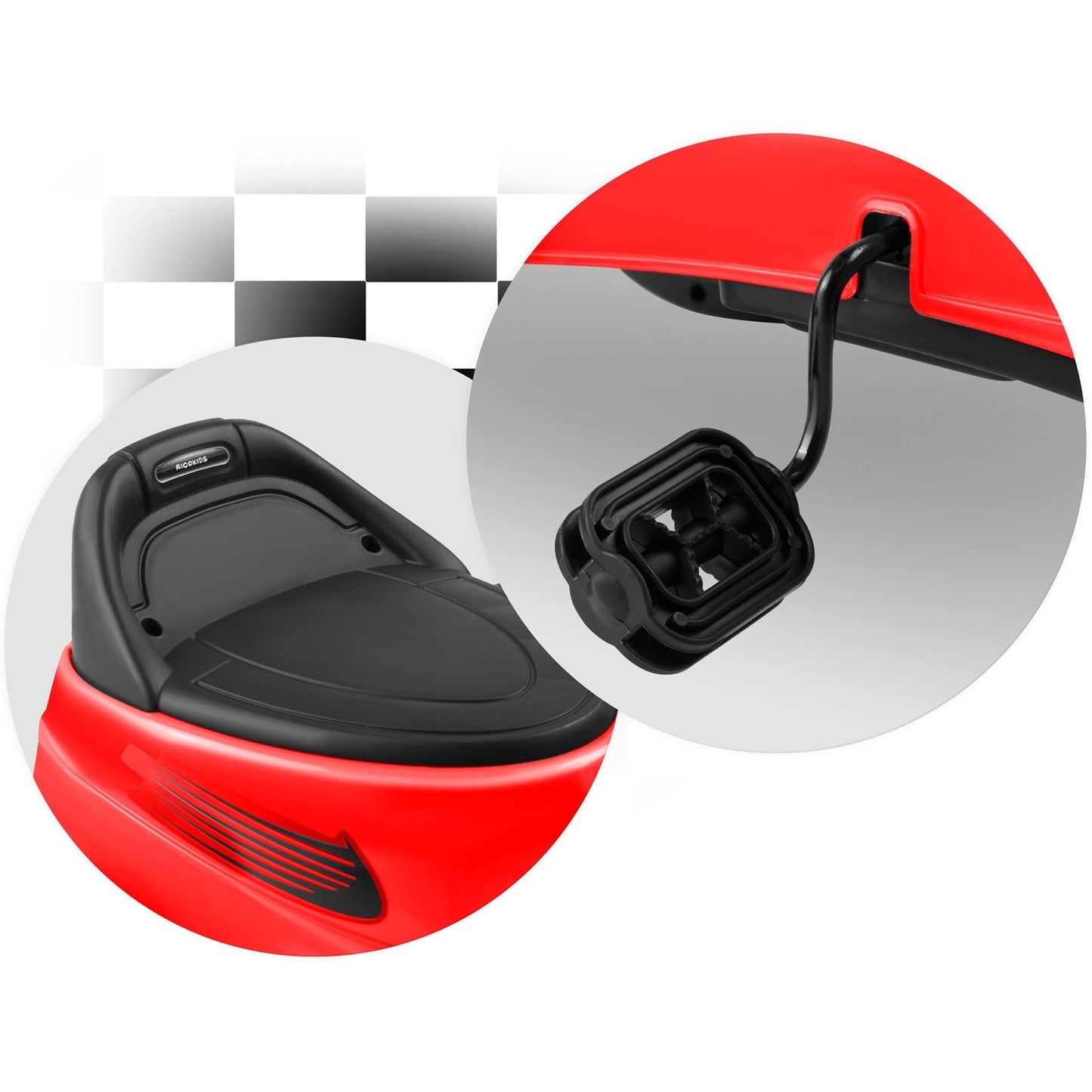 Pedal go-kart for children RK-595 red