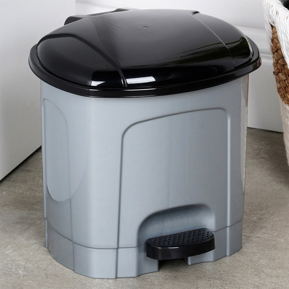 Pedal waste bin plastic gray 3 l