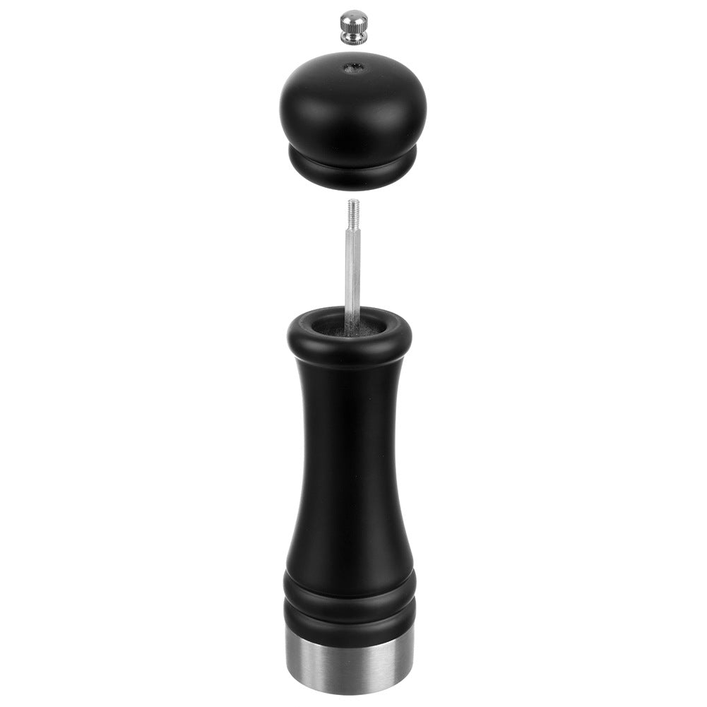 Pepper and salt mill wooden black 21.5 cm