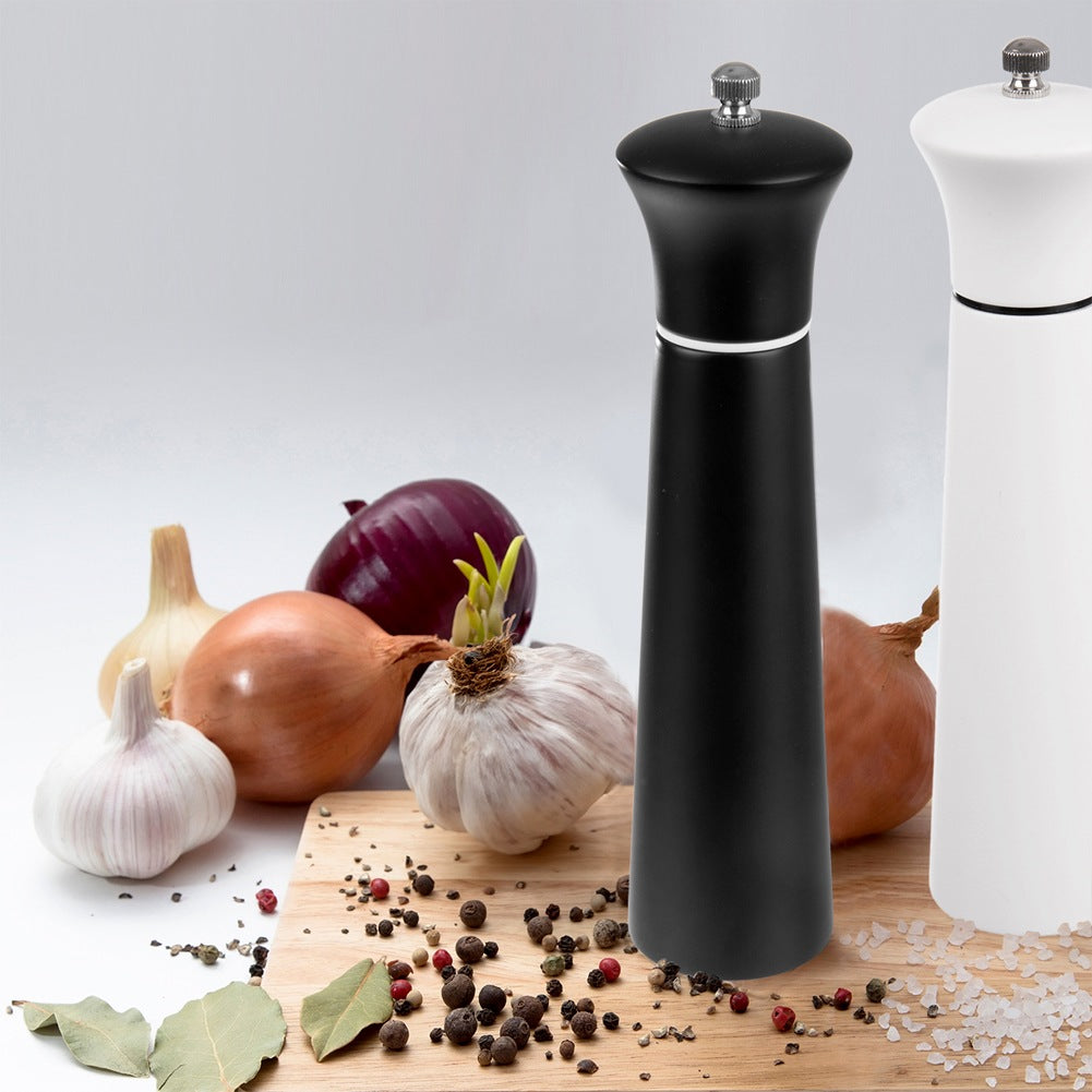 Pepper and salt mill wooden black 21.5 cm