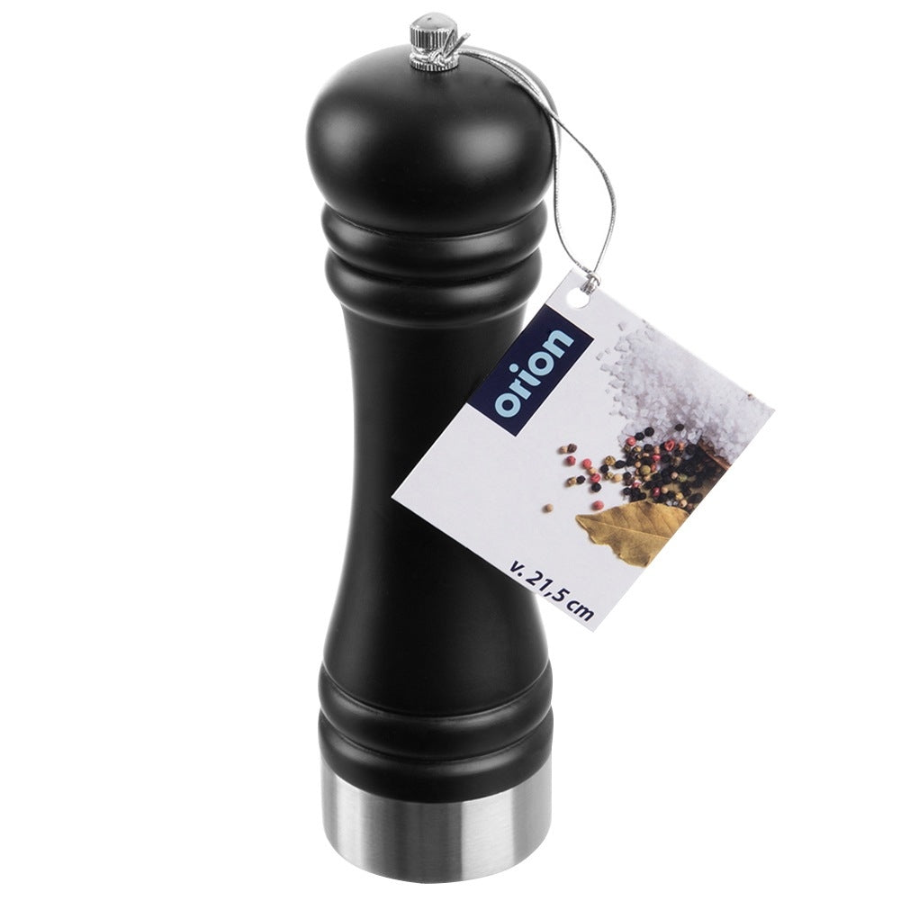 Pepper and salt mill wooden black 21.5 cm