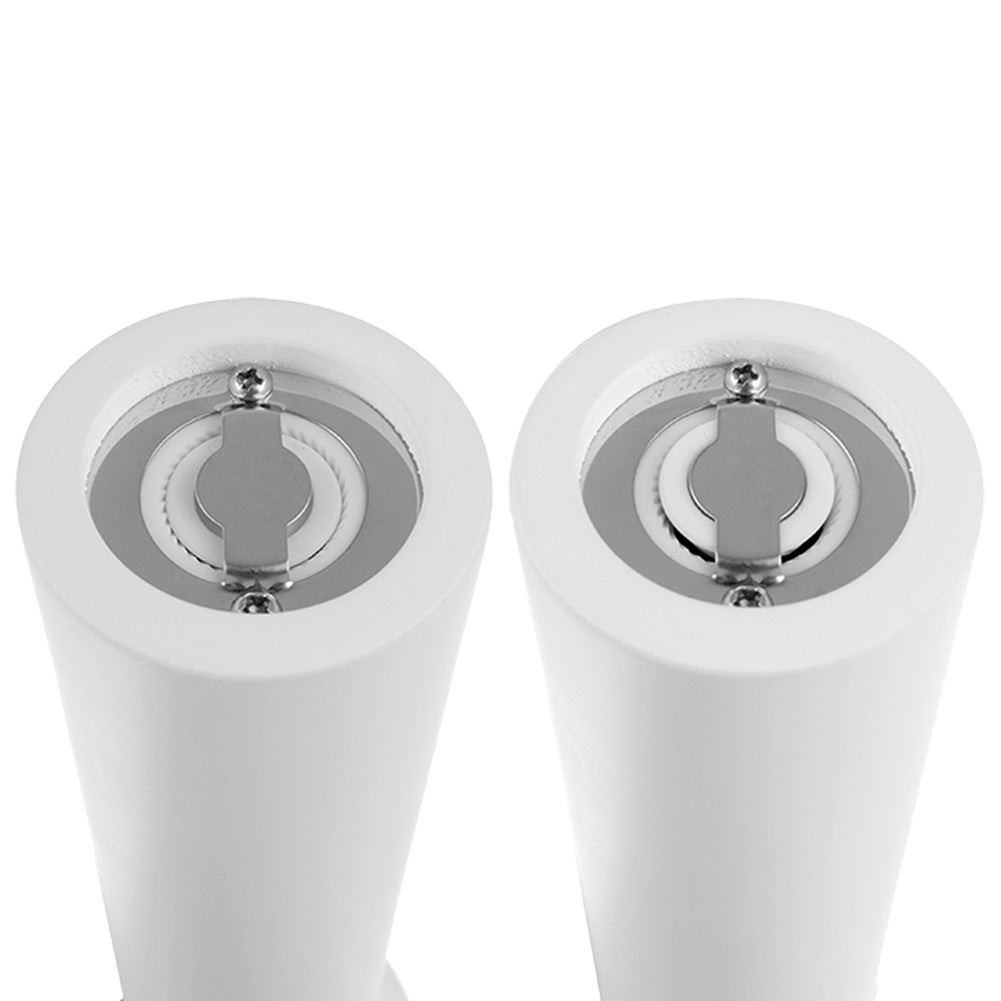 Pepper and salt mill wooden white 21.5 cm