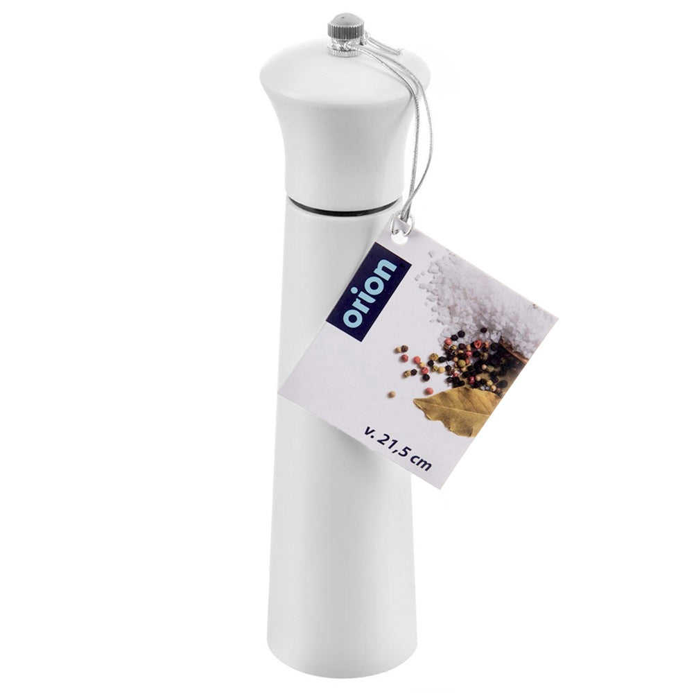 Pepper and salt mill wooden white 21.5 cm