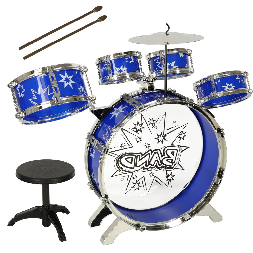 Percussion for kids cymbal drum set + chair
