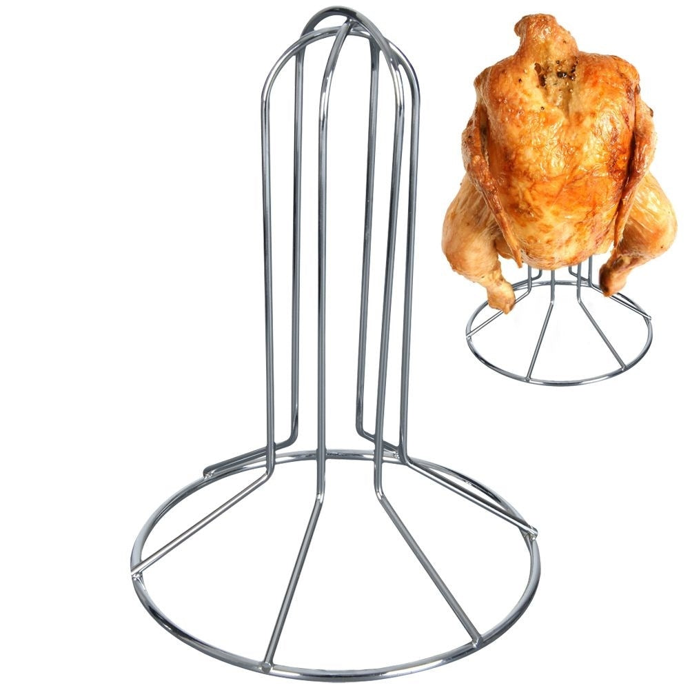 Perfect Chicken with Chromed Chicken Holder