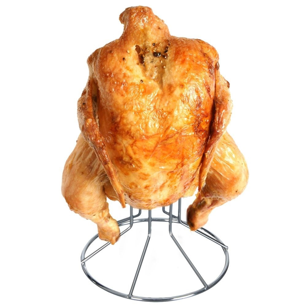 Perfect Chicken with Chromed Chicken Holder