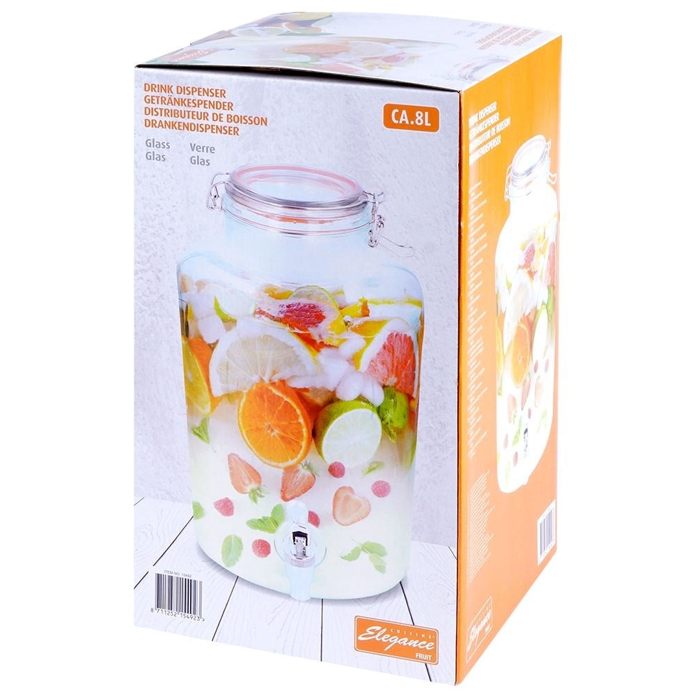 Perfect beverage container with faucet and wide opening