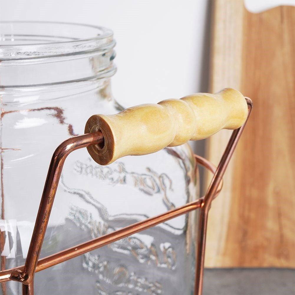 Perfect beverage dispenser with tap and stand