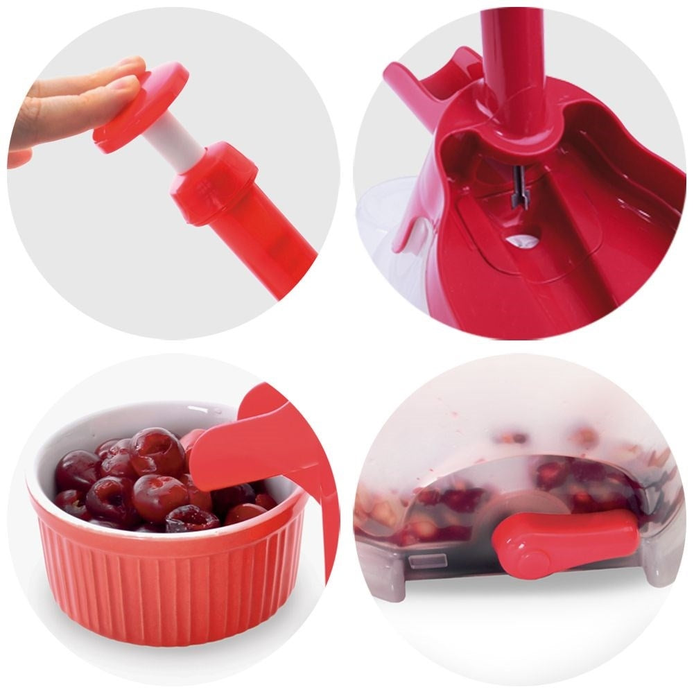 Perfect cherry picker with suction cup for easy core removal
